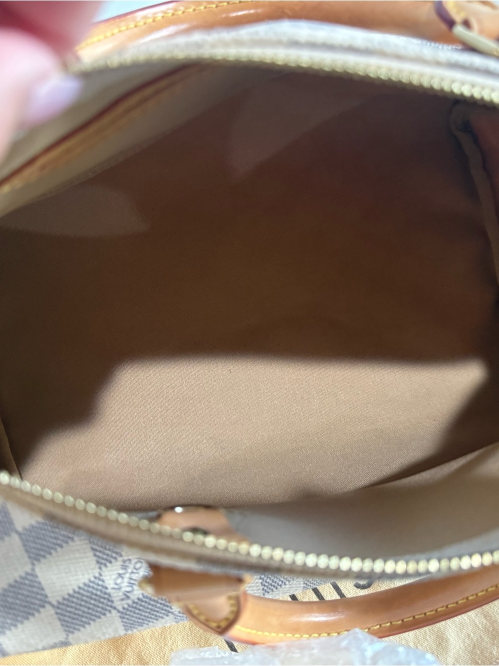Speedy 30- Louis Vuitton Damier Azur Canvas Speedy Satchel - Picture 7 of 9